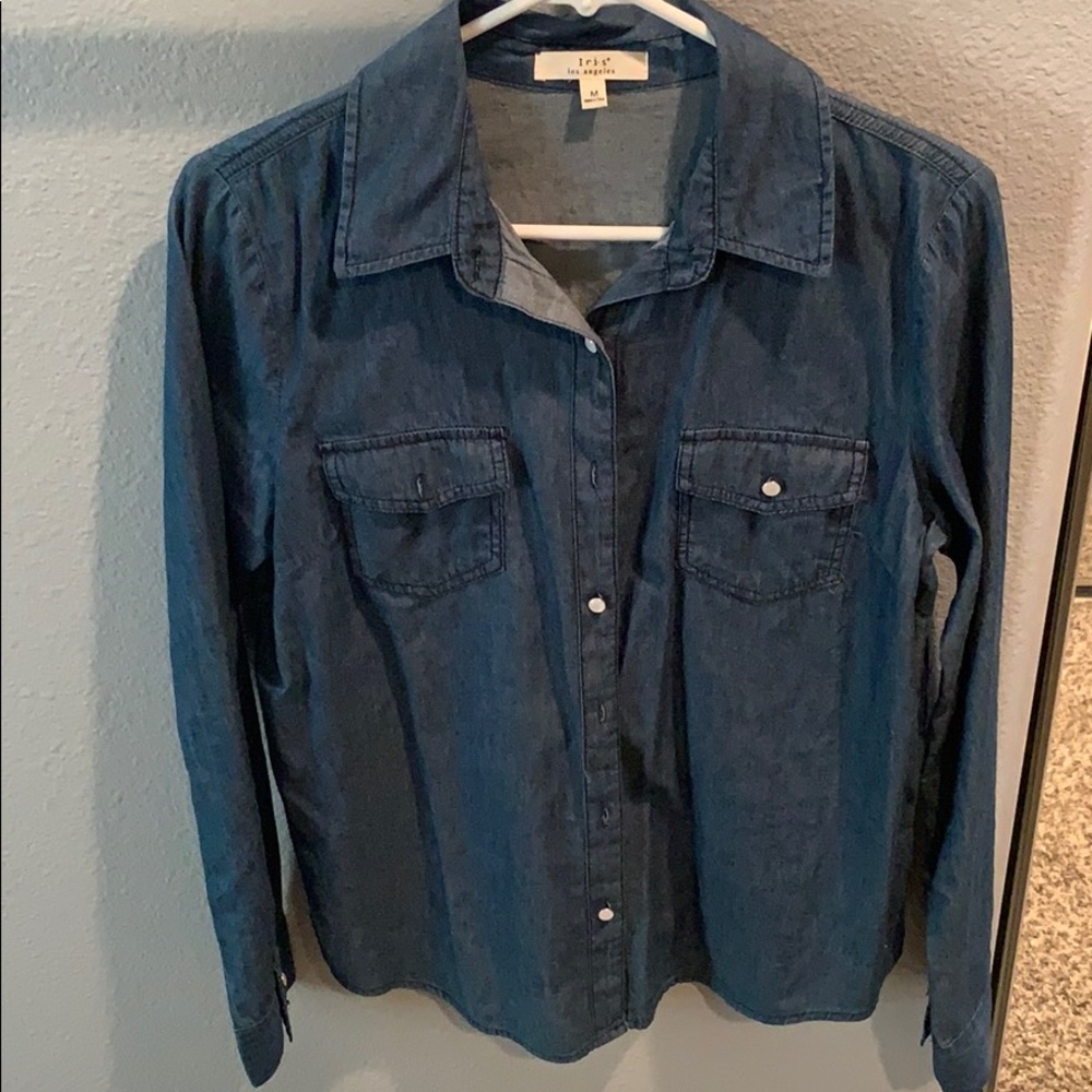 Denim Color button shirt